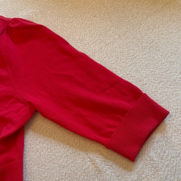 Red Button-Up Cardigan - Picture 3 of 5